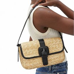 fi Straw Shoulder Bags Women Designer Rattan Handbags Luxury Wicker Woven Handmade Menger Bag Summer Beach Small Purses k1rC#