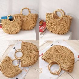 Bags Ladies Beach Women's Bag Spring Summer Vacation Woven Korean Handheld Grass for Women