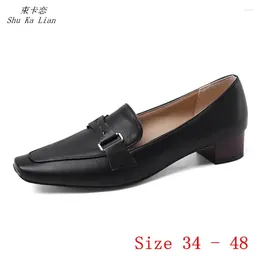 Casual Shoes Pumps Mary Janes Women Oxfords Career Low Med Heels Woman Heel Plus Size 34 - 40 41 42 43 44 45 46 47 48