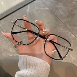 Sunglasses Transparent Computer Glasses Frame Women Men Anti Blue Light Polygon Eyewear Blocking Optical Spectacle Eyeglass