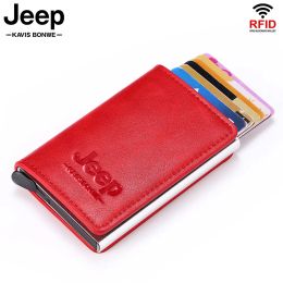 Holders New Fashion RFID Blocking Men's Credit Card Holder Leather Bank Card Wallet Case Cardholder Protection Purse For Women Girls