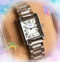 Super women lovers watches 28mm japan automatic quartz movement waterproof clock solid fine stainless steel tank-must-design rose gold silver cute Lady wristwatch