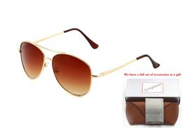 8317 Fashion Sunglasses toswrdpar Eyewear Sun Glasses Designer Mens Womens Brown Cases Black Metal Frame Dark 50mm Lenses For5995581