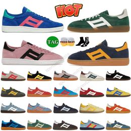 2024 Spezials New Handball Spezial Platform Almost Yellow Scarlet Navy Gum Aluminium Arctic Night Shadow Brown Collegiate Low Casual Shoe Flat Gym Shoes Loafers