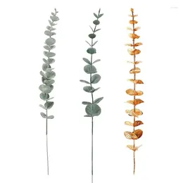 Decorative Flowers Durable Artificial Eucalyptus Plants Green Leaves Fake Lants DIY For Wedding Party Outdoor Home Garden Table Decoration