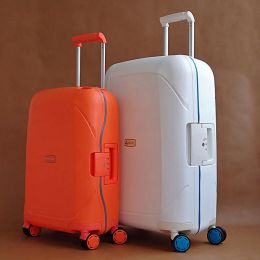 Luggage Luxury 100% PP antiscraping rolling luggage spinner ultra light travel suitcase fashion box 20"24"28" inch trolley case