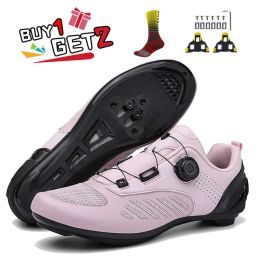Footwear Men Women Self Lock Road Cycling Training Shoes Pink Breathable Bike Sneaker Professional SPD Bicycle Riding Racing Shoes 3847