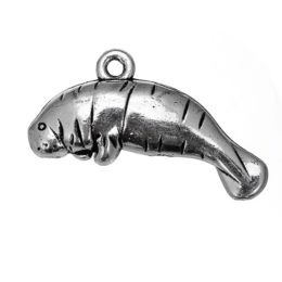 Strands Manatee sea animal Charm for DIY Jewellery making antique silver plated never fade pendants charms for bracelets