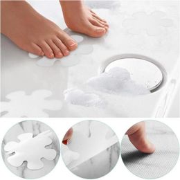 Bath Mats 20 Pcs Colorful Duct Tape Flower Shape Decals Safety Strips Adhesive Anti-slip Stickers Non-slip Bathtub Child