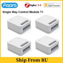 Control Aqara Switch module T1 Single Chiannel Relay Controller Zigbee 3.0 with / No Neutral Smart home Timers Remote Control Homekit