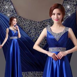 Party Dresses JYHS-6420J# Spring Summer Blue Evening Resin Drill Yellow Bride Wedding Toast Dress Champagne Long Wholesale