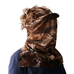 Hats Guguluza 3d Camouflage Full Face Mask Leafy Hat Jungle Sniper Cap for Woodland Ghillie Suit Tactical Shooting Hunting Accessorie