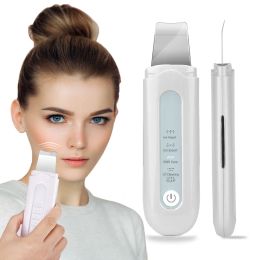Instrument Skin Scrubber Blackhead Removal Ion Vibration Acne Exfoliating Peeling Spatula Ultrasonic Deep Face Cleaning Pore Cleaner Tool