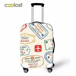 Accessories New 18''32'' Travel Suitcase Cover Women Girls Cute Pattern High Elastic Luggage Protective Covers Dust Proof And Easy Washing