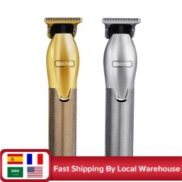 Shavers Gold Metal Barbershop Shaving Tblade Pro Hair ClipperTrimmer Haircut Electric Rechargeable Barber Shaver For Men Kids