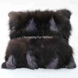 Pillow CX-D-179B Home Decor Handmade Patchwork Real Fur Sofa Cover - DROP