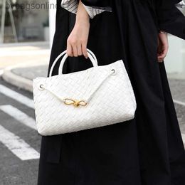 Trendy Original Bottegs Venets Brand Bags for Women High Quality Cowhide New Tote Bag Metal Rope Buckle Woven Bag Womens Bag Genuine Bags with 1to1 Logo