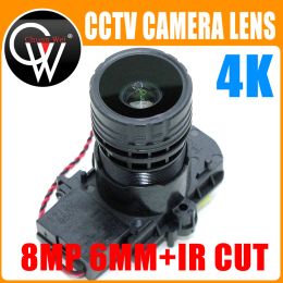 Lens 4K HD 6mm Lens 8MP F0.95 M16 mount Focal 1/2.7" IR cut + lens for IMX327/IMX307/IMX290/IMX291 Camera Board Module