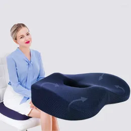 Pillow Memory Foam Seat Orthopaedic Office Chair Support Waist Back Car Hip Massage Pad