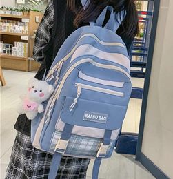 School Bags Fashion Big Student Backpack Rucksack Girls Bag High Capacity Women Female Cute Leisure Travel Mochila
