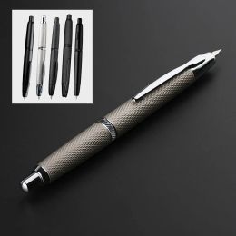 Pens New majohn A1 AK1 Press fountain pen Fish scale pattern EF 0.4MM Nib Metal writing ink pens school supplies office gifts pens