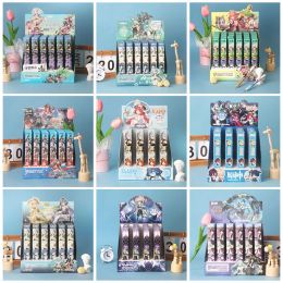 Pens Education Office Supplies Cute Cartoon Gel Pen 0.5mm Ink Pen Gift School Award Student Random 22pcs Anime Genshin Pen