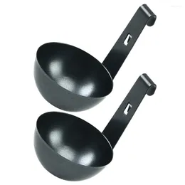 Double Boilers 2 Pcs Egg Boiler Cooker Spoon Boiled Container Steamer Tools For Eggs Stainless Steel Holder