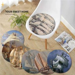 Pillow Nautical Ship Mat Square Stool Pad Patio Home Kitchen Office Chair Seat Pads Sofa Decor Tatami