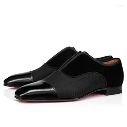 Casual Shoes SHOOEGLE British Style Men Black Velvet Leather Patchwork Flat Party Wedding Male Classic Oxfords Free