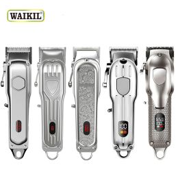 Clippers WAIKIL Professional Electric Hair Clipper Rechargeable Hair Trimmer Machine Men's Shaver Barber Cutting Various Styles