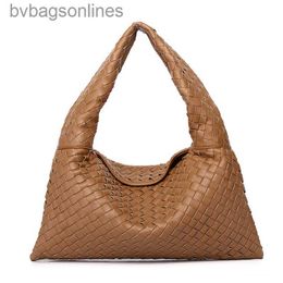 Women Luxury Bottegs Venets Designer Bags Genuine Leather Bag Handmade Woven Cowhide Horn Bag Large Capacity Tote Bag Womens Bags with 1to1 Logo