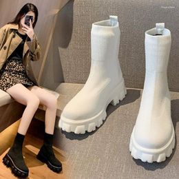 Boots Botas Mujer Women Fashion 2024 Platform High Bond Casual Sports Shoes Ankle Foreign Trade Large