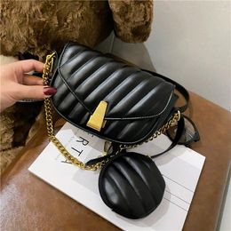 Shoulder Bags Luxury Designer Women Messenger Vintage Sac With Wallet Female Leather Crossbody Bag For Girls Handbags Chain