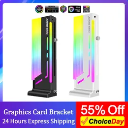 Computer Coolings COOLMOON CM-GH2 Graphics Video Card Vertical 5V Support Colorful A-RGB Bracket 3PIN RGB ARGB GPU Holder Stand