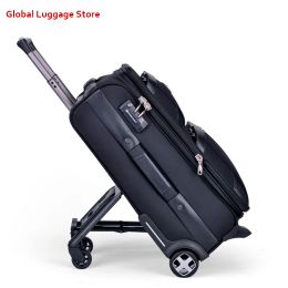 Carry-Ons 20 inch Business Rolling Luggage Travel Duffle Wheel Suitcase Oxford Trolley Carry On Trunk