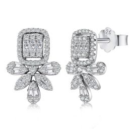 Earrings Shop 100% 925 Sterling Silver High Carbon Diamonds Gemstone Drop Dangle Earrings Wedding Engagement Fine Jewelry Wholesale