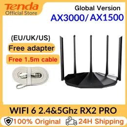 Routers WiFi 6 Router AX3000 Gigabit Wireless Repeater Tenda 2.4G 5Ghz Gigabit WIFI6 AX1500 Extender Network Tenda AC12000 Wifi Booster