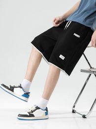 Running Casual Shorts Men Striped Printing Loose Basketball Sport Gym Breathable Fitness Training Workout Bottom Male 240420