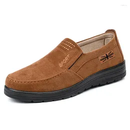 Casual Shoes Old Beijing Cloth Men's Breathable Thick Soled Soft Middle-aged And Dad Light Non Slip Large