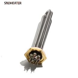 Parts SNDHEATER DC Immersion Heater Tube 24V 36V 48V G1 1/4" DN32/41mm Thread Tubular Heating Element 600W 900W 1KW 1.5KW