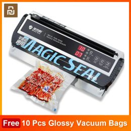 Sealers Hand Self Integrated Vacuum Packaging Machine Air Extraction Sealing Small Food Preservation Flat Bag Machine With Bag Cutter