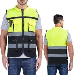 Sets High Visibility Reflective Safety Vest Working Clothes Motorcycle Cycling Sports Outdoor Reflective Safety Clothing