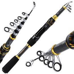 Accessories Spinning Rod 1.5m2.4m Max Pull 4KG Fishing Rod Lure Weight 520g Portable Telescopic Fishing Rod for Freshwater Saltwater