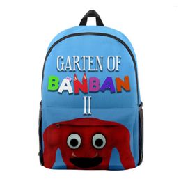 Backpack Harajuku Novelty Trendy Cool Garten Of Banban Student Notebook Backpacks 3D Printed Oxford Waterproof Boys/Girls Travel Bags
