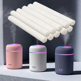 Humidifiers 300ml air humidifier portable ultrasonic Colour light H2O aromatic diffuser car bedroom household purifier dehumidifier Y240422