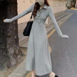 Casual Dresses Long Sleeve Women Hooded Winter Thicker Bandage Solid Elegant Slim Hepburn A-line Streetwear Vestidos Ins