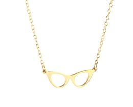 10PCS Cat Eye Glasses Frame Necklace Simple Geometric Reading Book Lover Eyeglasses Chain Necklaces for Women Party Hipster Gifts5771515