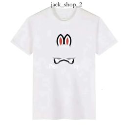 Physcho Bunny Shirt Psyco Bunny Psychological Bunny Pyscho Bunny Physco Bunny Shirt Summer Mens POLO Shirt Rabbit Print Short Sleeve Couple Tee Cotton T-shirt 381 809
