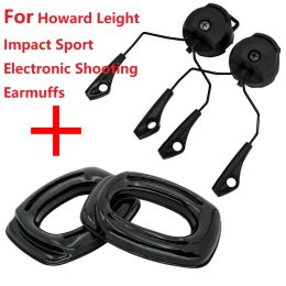 Accessories Tactical ARC Rail Adapter/gel Ear Pads for Howard Leight Impact Sport Electronic Shooting Earmuffs Noisecanceling Hunting Heads