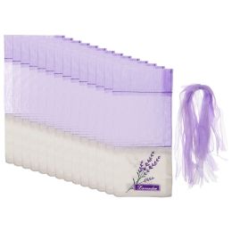 Proofing 50 Pcs Sachet Storage Bags Wardrobe Drawstring Lavender Pouch Empty Cotton Decorative